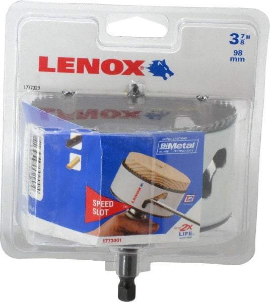 Lenox - 3-7/8" Diam, 1-1/2" Cutting Depth, Hole Saw - Bi-Metal Saw, Toothed Edge - Exact Tool & Supply