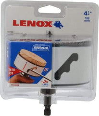 Lenox - 4-1/4" Diam, 1-1/2" Cutting Depth, Hole Saw - Bi-Metal Saw, Toothed Edge - Exact Tool & Supply