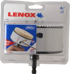 Lenox - 4-1/2" Diam, 1-1/2" Cutting Depth, Hole Saw - Bi-Metal Saw, Toothed Edge - Exact Tool & Supply