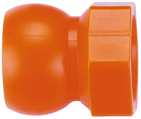 Value Collection - 4 Piece, 1/2" Hose ID, Male to Female Coolant Hose Flare Nut Adapter - 5/8" Thread, For Snap Flow Modular Hose Systems - Exact Tool & Supply