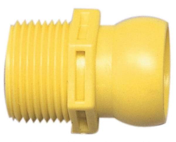 Value Collection - 4 Piece, 3/4" Hose ID, Male to Male Coolant Hose Connector - 3/4" BSPT, For Snap Flow Modular Hose Systems - Exact Tool & Supply