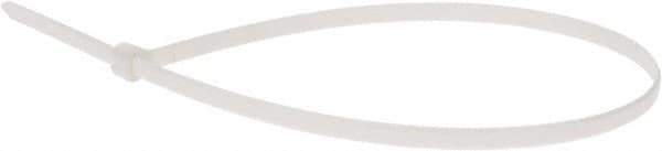 Thomas & Betts - 14.2" Long White Nylon Standard Cable Tie - 50 Lb Tensile Strength, 1.33mm Thick, 1" Max Bundle Diam - Exact Tool & Supply