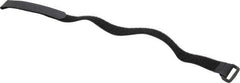 Thomas & Betts - 18" Long Black Nylon Hook & Loop Strap - 50 Lb Tensile Strength, 1/16" Thick, 127mm Max Bundle Diam - Exact Tool & Supply