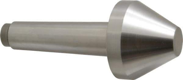 Riten - 2-3/4" Head Diam, Hardened Tool Steel Bull Nose Point Solid Dead Center - 4MT Morse Taper, 2-3/4" Point Diam, 1.508" Point Length, 2-15/16" OAL - Exact Tool & Supply