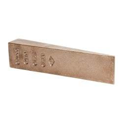 Ampco - 8-1/2" OAL Nonsparking Flange Wedge - 2" Wide x 1-1/4" High - Exact Tool & Supply
