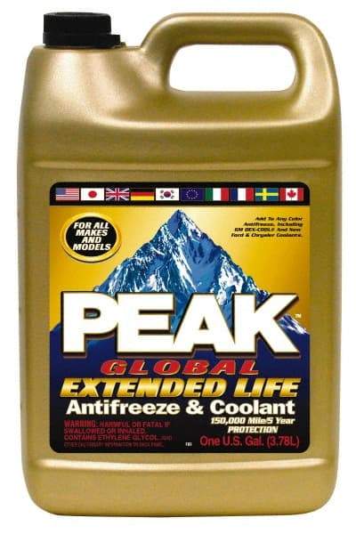 Peak - 1 Gal Extended Antifreeze & Coolant - Ethylene Glycol & Organic Acid Inhibitor Composition - Exact Tool & Supply