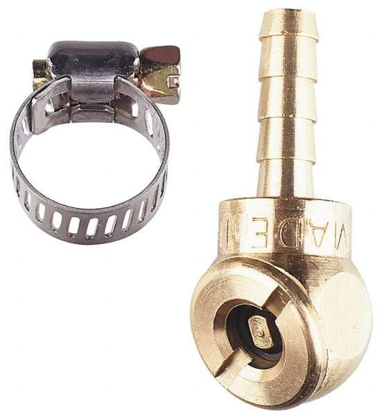 Coilhose Pneumatics - Air Hose Chuck & Worm Drive Clamp - 1/4" Thread - Exact Tool & Supply