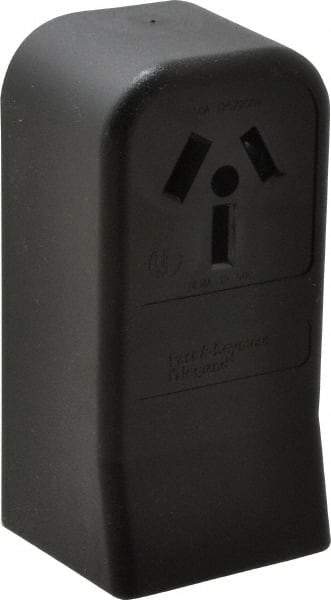 Pass & Seymour - 125/250 VAC, 50 Amp, 10-50R NEMA Configuration, Brown, Industrial Grade, Ungrounded Single Receptacle - 1 Phase, 3 Poles, 3 Wire, Surface Mount - Exact Tool & Supply