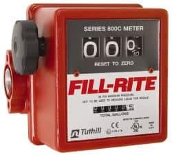 Tuthill - 1" NPT Port Fuel Flowmeter - 50 Max psi, 5 to 20 GPM, Aluminum - Exact Tool & Supply