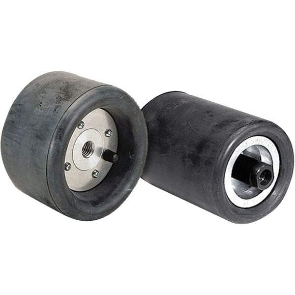 WALTER Surface Technologies - 5" Wheel OD, 3-1/2" Wheel Width, 3,800 RPM, Pneumatic Wheel without Hub - 5/8" Wheel Arbor Hole, For Use with Line-Mate III Drum Sander - Exact Tool & Supply