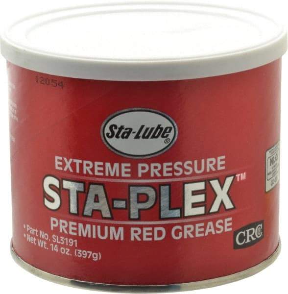CRC - 14 oz Can Lithium Extreme Pressure Grease - Red, Extreme Pressure & Food Grade, 325°F Max Temp, NLGIG 2, - Exact Tool & Supply