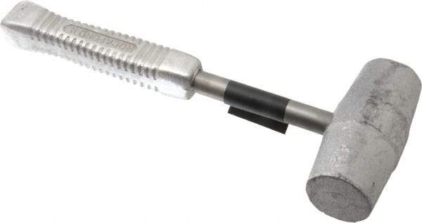 American Hammer - 7 Lb Head 2" Face Lead Alloy Nonmarring Lead Hammer - 13-1/2" OAL, Aluminum Handle - Exact Tool & Supply