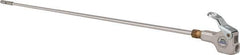 Guardair - 120 Max psi Safety Extension Tube Thumb Lever Blow Gun - 1/4 NPT, 72" Tube Length, Aluminum - Exact Tool & Supply