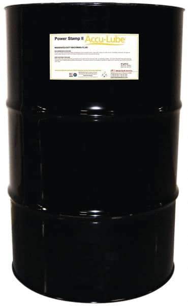 Accu-Lube - Accu-Lube Power Stamp II, 55 Gal Drum Stamping Fluid - Water Soluble, For Machining - Exact Tool & Supply