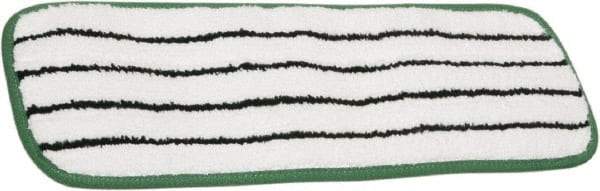 Ability One - 8" Long x 8" Wide Microfiber Dust Mop Pad - Hook & Loop, White, Looped Head - Exact Tool & Supply