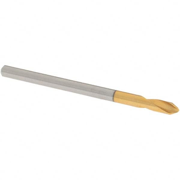OSG - 3mm Body Diam, 60°, 48mm OAL, High Speed Steel Spotting Drill - Exact Tool & Supply