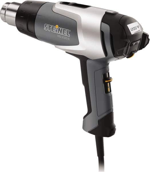 Steinel - 120 to 1,200°F Heat Setting, 4 to 13 CFM Air Flow, Heat Gun - 120 Volts, 13.5 Amps, 1,600 Watts, 6' Cord Length - Exact Tool & Supply