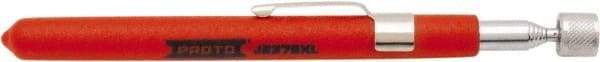 Proto - 5-1/2" Long Magnetic Retrieving Tool - 1.5 Lb Max Pull, 25-1/2" Collapsed Length, Steel Coil/Plastic - Exact Tool & Supply