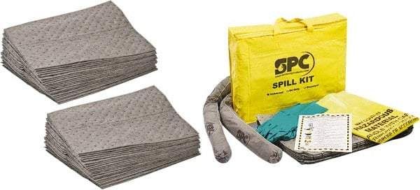 Brady SPC Sorbents - 44 Gal Capacity per Package, Universal Pad - 19" Long x 15" Wide, Polypropylene - Exact Tool & Supply