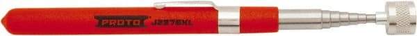Proto - 7-1/4" Long Magnetic Retrieving Tool - 3.5 Lb Max Pull, 33-3/4" Collapsed Length, Steel Coil/Plastic - Exact Tool & Supply