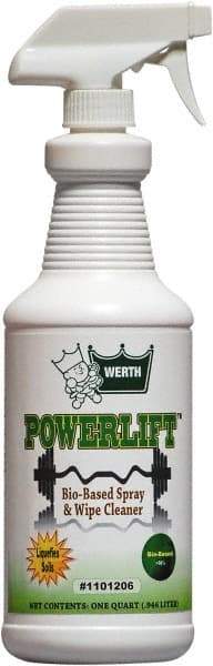 Werth Sanitary Supply - 32 oz Spray Bottle All-Purpose Cleaner - Liquid, Biodegradable, Butyl-Free, Phosphate-Free, No VOC, Water-Based, Floral - Exact Tool & Supply