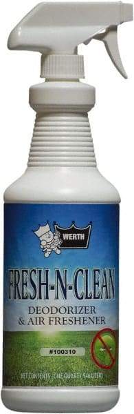 Werth Sanitary Supply - 1 Qt Bottle Odor Neutralizer - Liquid, Fresh Scent, Concentrated, Environmentally Safe - Exact Tool & Supply