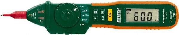 Extech - 381676A, CAT III, 600 VAC/VDC, Digital Auto Ranging Manual Ranging Multimeter - 20 mOhm, Measures Voltage, Current, Resistance - Exact Tool & Supply