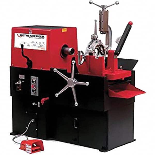 Rothenberger - Pipe Threading Machines Maximum Pipe Size Capacity (Inch): 4 Minimum Pipe Size Capacity (Inch): 1/2 - Exact Tool & Supply
