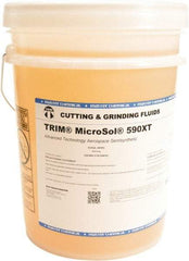 Master Fluid Solutions - Trim MicroSol 590XT, 5 Gal Pail Cutting Fluid - Semisynthetic, For Inconel\xAE Machining - Exact Tool & Supply