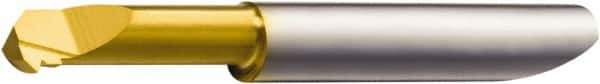 Sandvik Coromant - 0.27mm Cutting Depth, 4.2mm Diam, Internal Thread, Solid Carbide, Single Point Threading Bar - TiAlN/TiN Finish, 1.2717" OAL, 15mm Projection from Edge, 0.5mm Min Pitch, 60° Profile Angle - Exact Tool & Supply