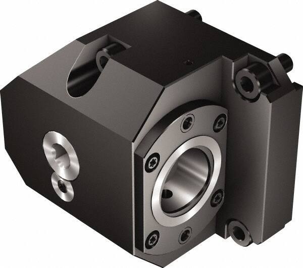 Sandvik Coromant - Left Hand Cut, C4 Modular Connection, Adapter/Mount Lathe Modular Clamping Unit - 40mm Square Shank Diam, 2.717" OAL, Through Coolant - Exact Tool & Supply