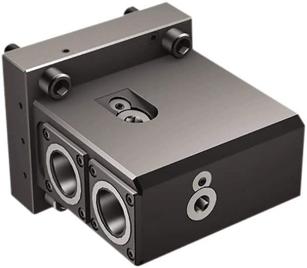 Sandvik Coromant - Right Hand Cut, C4 Modular Connection, Adapter/Mount Lathe Modular Clamping Unit - 40mm Square Shank Diam, 5-3/4" OAL, Through Coolant - Exact Tool & Supply