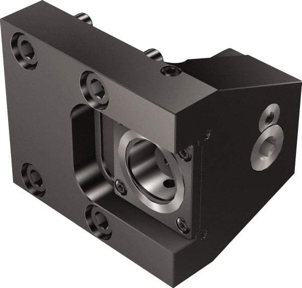 Sandvik Coromant - Right Hand Cut, C4 Modular Connection, Adapter/Mount Lathe Modular Clamping Unit - 40mm Square Shank Diam, 3.15" OAL, Through Coolant - Exact Tool & Supply