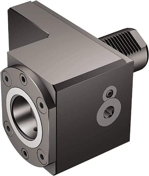 Sandvik Coromant - Right Hand Cut, C4 Modular Connection, Adapter/Mount Lathe Modular Clamping Unit - 6.693" OAL, Through Coolant - Exact Tool & Supply