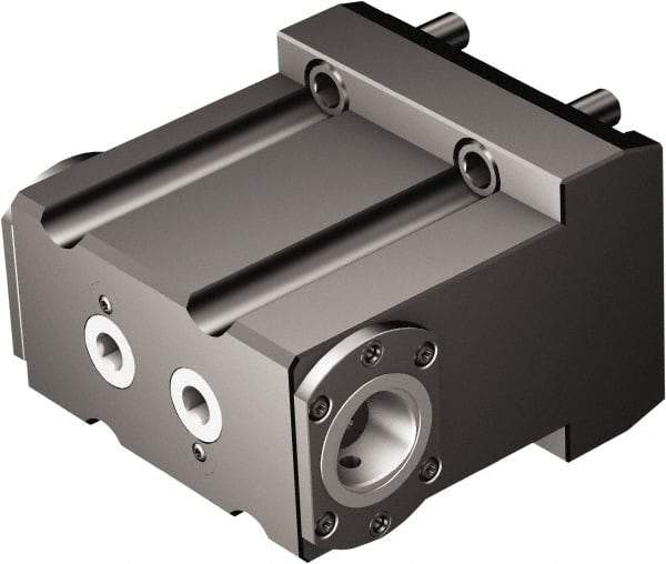 Sandvik Coromant - Right Hand Cut, C4 Modular Connection, Adapter/Mount Lathe Modular Clamping Unit - 40mm Square Shank Diam, 4.488" OAL, Through Coolant - Exact Tool & Supply