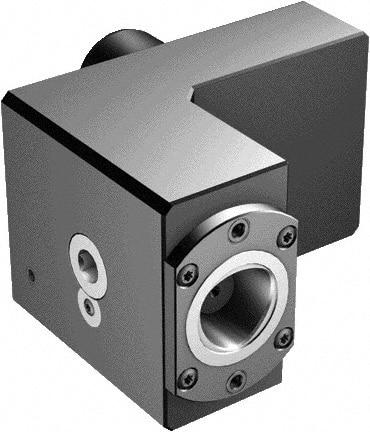 Sandvik Coromant - Left Hand Cut, C4 Modular Connection, Adapter/Mount Lathe Modular Clamping Unit - 3/8" Square Shank Diam, 6.299" OAL, Through Coolant - Exact Tool & Supply