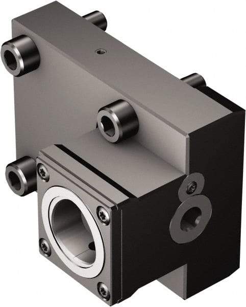 Sandvik Coromant - Right Hand Cut, C4 Modular Connection, Adapter/Mount Lathe Modular Clamping Unit - 40mm Square Shank Diam, 2.835" OAL, Through Coolant - Exact Tool & Supply