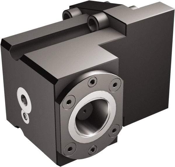 Sandvik Coromant - Right Hand Cut, C6 Modular Connection, Adapter/Mount Lathe Modular Clamping Unit - 63mm Square Shank Diam, 6.457" OAL, Through Coolant - Exact Tool & Supply