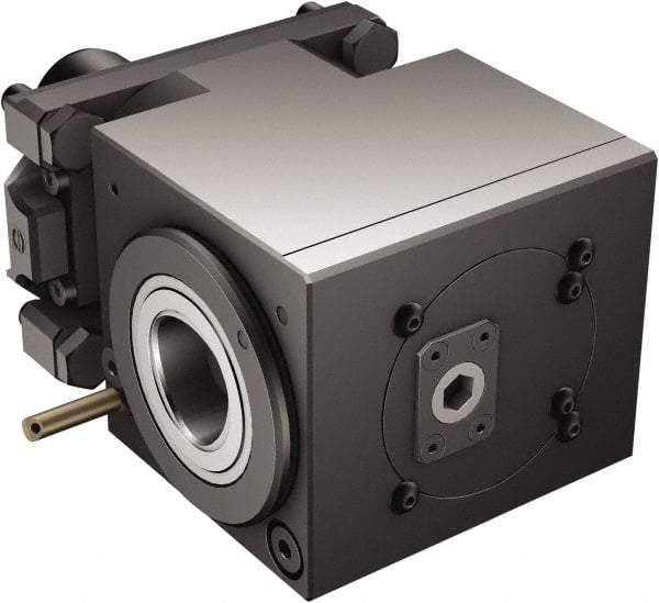 Sandvik Coromant - Neutral Cut, C5 Modular Connection, Adapter/Mount Lathe Modular Clamping Unit - 8.701" OAL, Through Coolant - Exact Tool & Supply