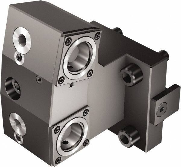 Sandvik Coromant - Left Hand Cut, C3 Modular Connection, Adapter/Mount Lathe Modular Clamping Unit - 32mm Square Shank Diam, 4" OAL, Through Coolant - Exact Tool & Supply