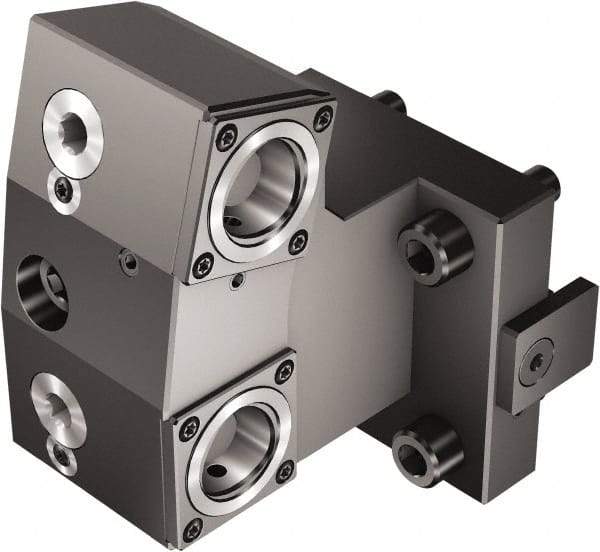 Sandvik Coromant - Right Hand Cut, C4 Modular Connection, Adapter/Mount Lathe Modular Clamping Unit - 40mm Square Shank Diam, 4.488" OAL, Through Coolant - Exact Tool & Supply