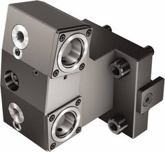 Sandvik Coromant - Left Hand Cut, C4 Modular Connection, Adapter/Mount Lathe Modular Clamping Unit - 40mm Square Shank Diam, 4.488" OAL, Through Coolant - Exact Tool & Supply