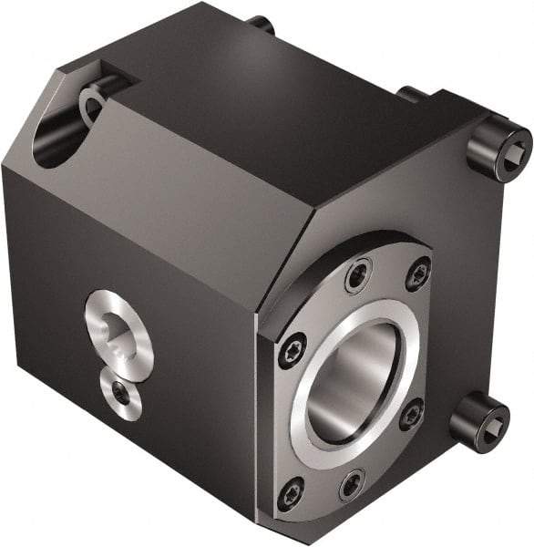 Sandvik Coromant - Left Hand Cut, C4 Modular Connection, Adapter/Mount Lathe Modular Clamping Unit - 40mm Square Shank Diam, 3.071" OAL, Through Coolant - Exact Tool & Supply