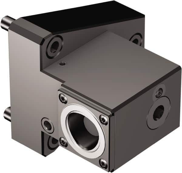 Sandvik Coromant - Right Hand Cut, C3 Modular Connection, Adapter/Mount Lathe Modular Clamping Unit - 32mm Square Shank Diam, 3.622" OAL, Through Coolant - Exact Tool & Supply