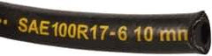 Parker - -6 Hose Size, 3/8" ID, 3,000 psi Work Pressure Hydraulic Hose - 2-1/2" Radius, Synthetic Rubber, -40°F to 212°F - Exact Tool & Supply