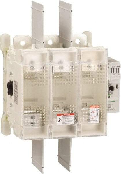 Schneider Electric - 3 Pole, 600 Volt, 400 Amp, Pressure Plate Fuse Holder - Compatible with J Class, 259mm Wide Fuse - Exact Tool & Supply