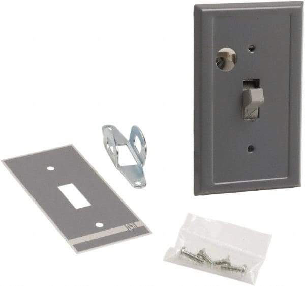 Square D - 2 Poles, 30 Amp, Open Toggle Manual Motor Starter - 1 hp at 90 VDC, 1-1/2 hp at 230 VDC, 2 hp at 115 VAC, 2 hp at 115 VDC, 2 hp at 230 VAC, 3 hp at 460 VAC & 3 hp at 575 VAC, CE, CSA & UL Listed - Exact Tool & Supply