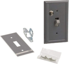 Square D - 2 Poles, 30 Amp, Open Toggle Manual Motor Starter - 1 hp at 90 VDC, 1-1/2 hp at 230 VDC, 2 hp at 115 VAC, 2 hp at 115 VDC, 2 hp at 230 VAC, 3 hp at 460 VAC & 3 hp at 575 VAC, CE, CSA & UL Listed - Exact Tool & Supply