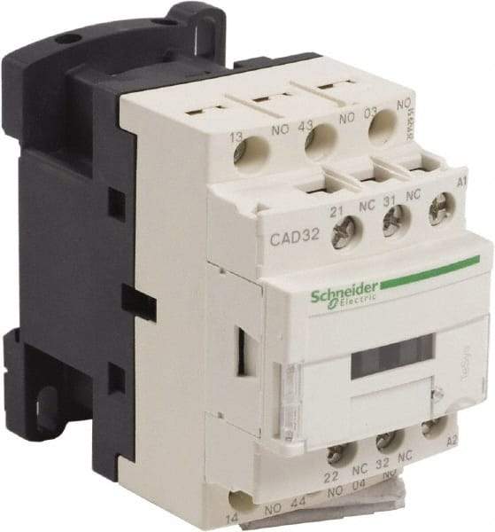 Schneider Electric - 2NC/3NO, 120 VAC at 50/60 Hz Control Relay - 17 V - Exact Tool & Supply
