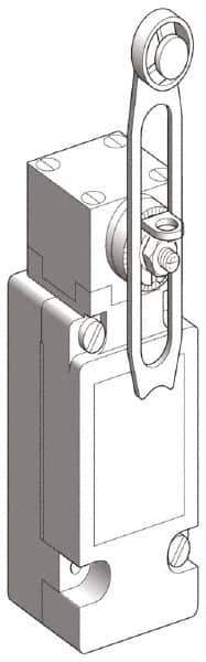 Telemecanique Sensors - SP, NC/NO, 600 VAC, Screw Terminal, Roller Lever Actuator, General Purpose Limit Switch - IP66 IPR Rating - Exact Tool & Supply